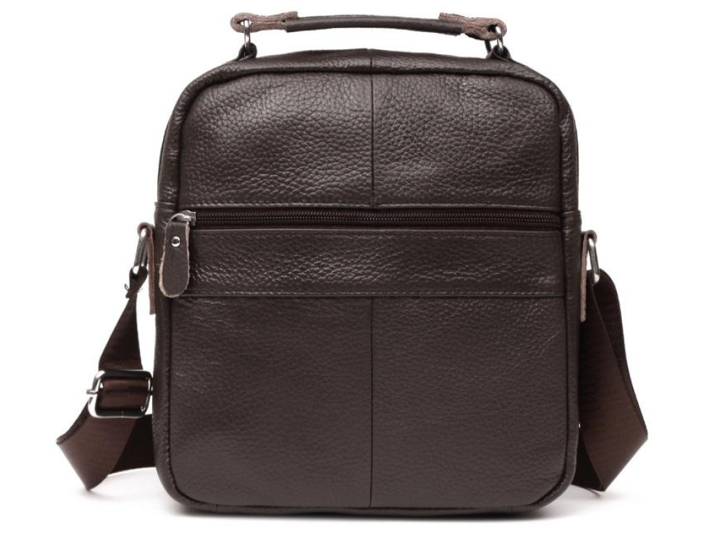 Чоловічий шкіряний месенджер через коричневий плече Tiding Bag M38-5112C - Фотографія № 4