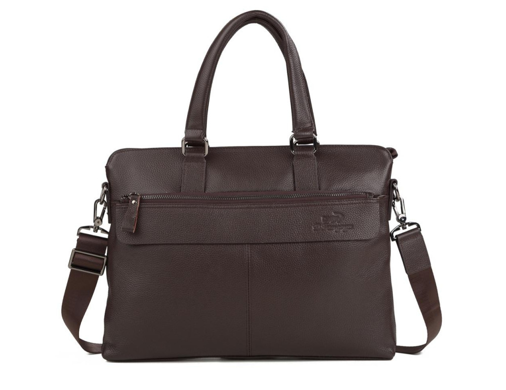 Сумка мужская для документов из натуральной кожи Tiding Bag M38-6901-3C - Фото № 4