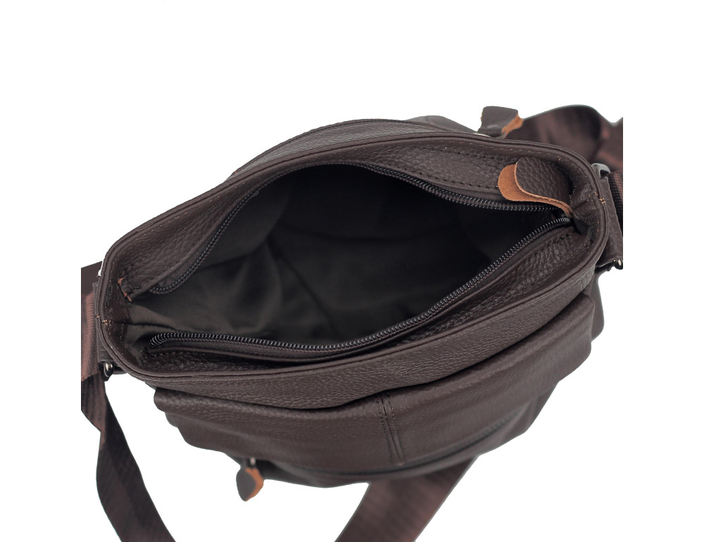 Мессенджер коричневый мужской Tiding Bag M38-7812C - Фото № 3
