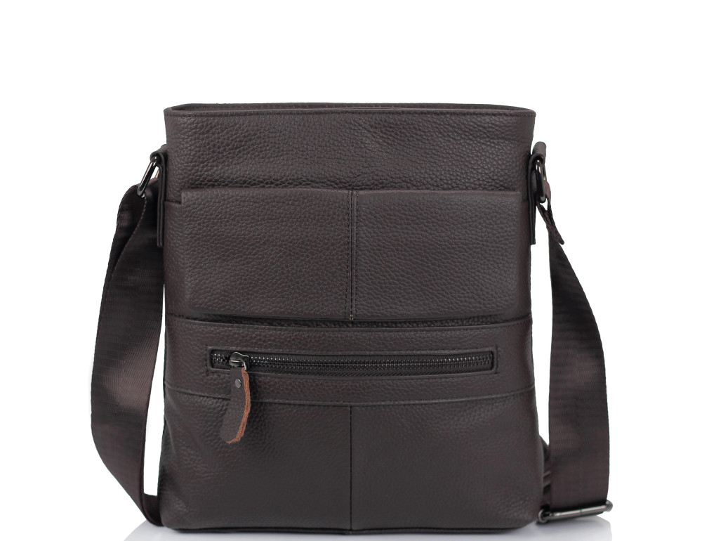 Мессенджер коричневый мужской Tiding Bag M38-7812C - Фото № 5