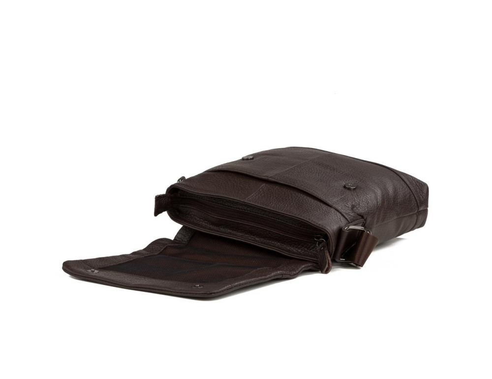 Сумка-месенджер через плече чоловіча шкіряна з клапаном Tiding Bag M38-8146C - Фотографія № 2
