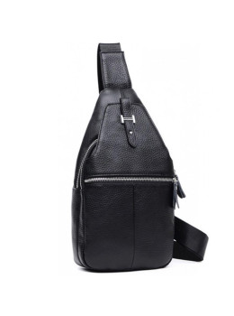 Мужской кожаный рюкзак на одну шлейку Tiding Bag M38-8151A