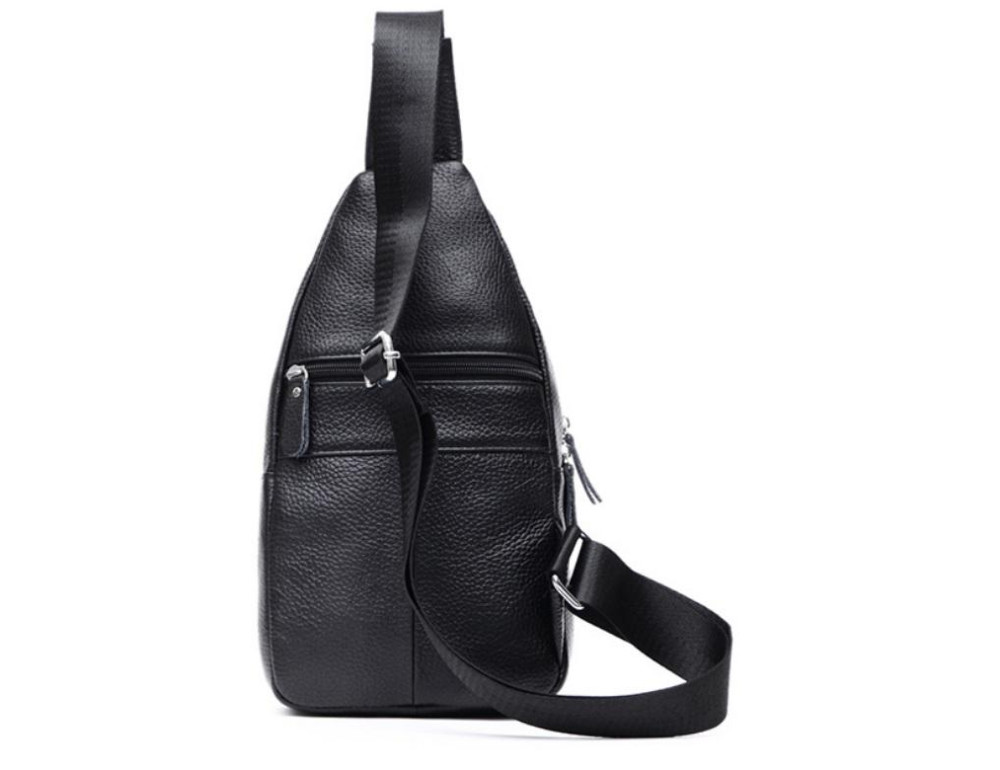 Мужской кожаный рюкзак на одну шлейку Tiding Bag M38-8151A - Фото № 6