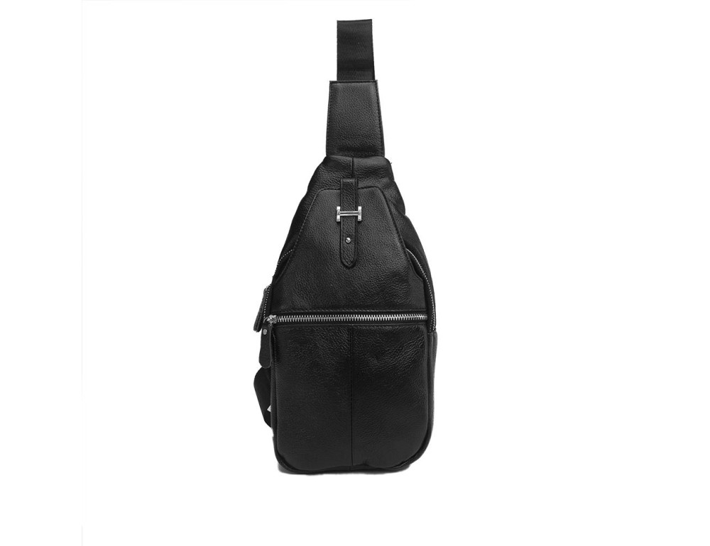 Мужской кожаный рюкзак на одну шлейку Tiding Bag M38-8151A - Фото № 7