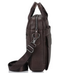 Мужская кожаная сумка с ручками и съемным ремнем Tiding Bag M38-8861B - Фото № 105