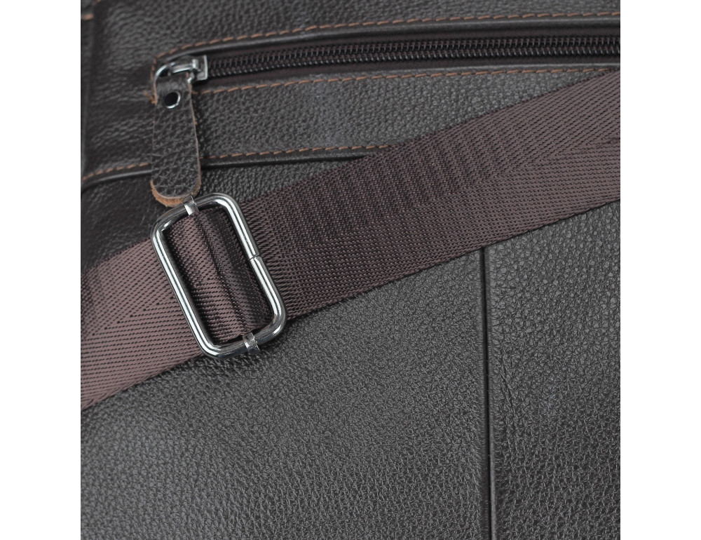 Сумка через плечо кожаная мужская Tiding Bag M38-8861DB - Фото № 2