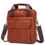 Мужская кожаная сумка через плечо рыжая Tiding Bag M38-8861LB - Фото № 101 Мужская кожаная сумка через плечо рыжая Tiding Bag M38-8861LB - Фото № 101