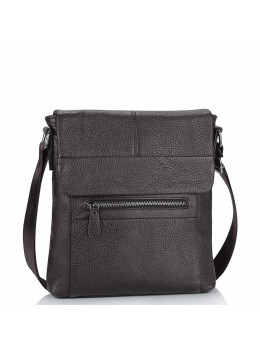 Кожаная мужская сумка через плечо коричневая Tiding Bag M38-9117-2B