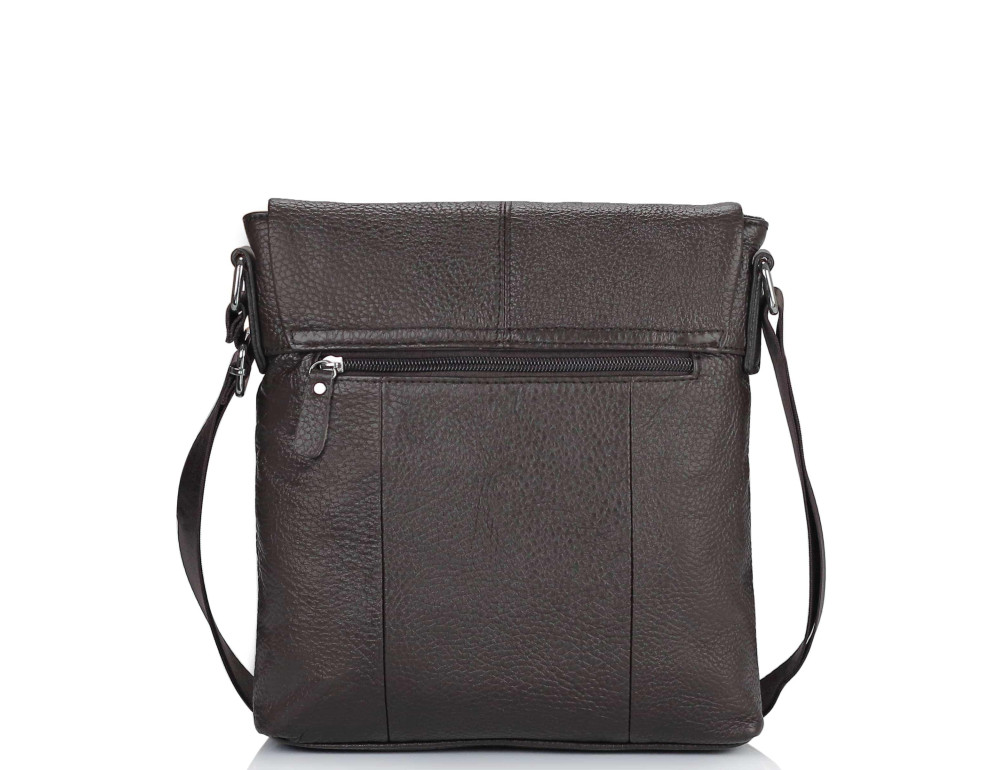 Шкіряна чоловіча сумка через плече коричнева Tiding Bag M38-9117-2B - Фотографія № 4
