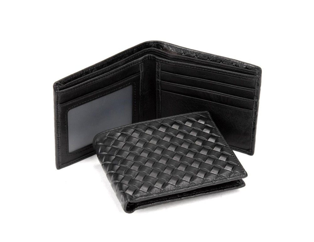 Мужское портмоне с тиснением плетения Tiding Bag M39-1023-35A - Фото № 2