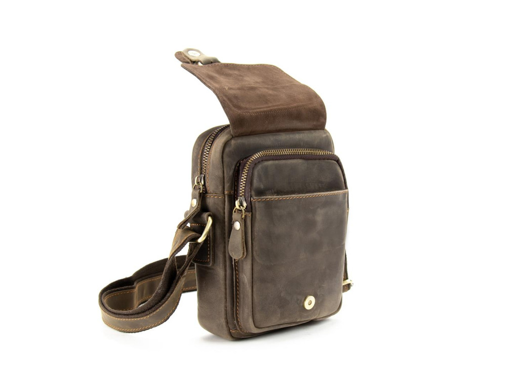 Маленький месенджер вінтажний Tiding Bag M39-1064DB - Фотографія № 2