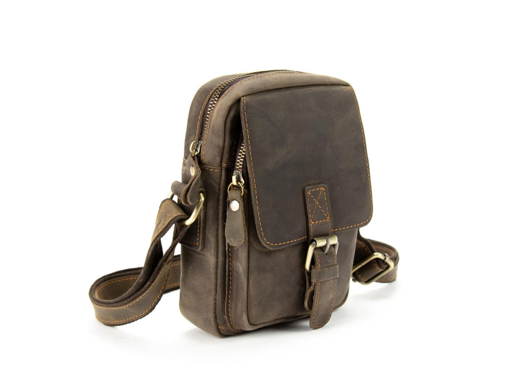 Маленький месенджер вінтажний Tiding Bag M39-1064DB - Фотографія № 5