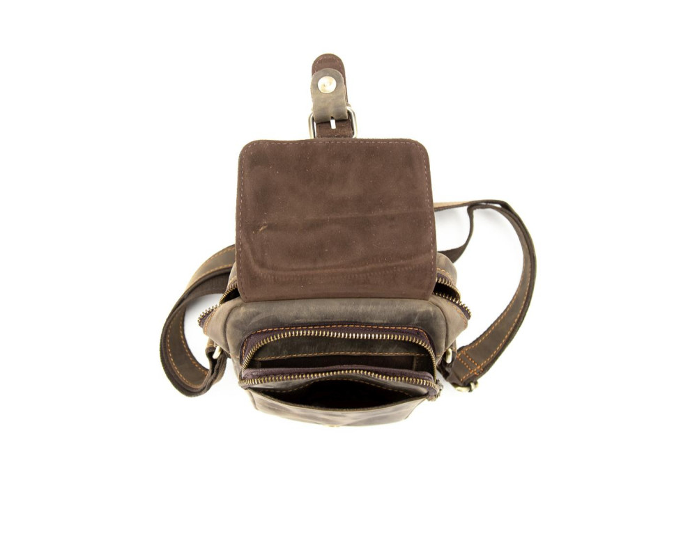 Маленький месенджер вінтажний Tiding Bag M39-1064DB - Фотографія № 6