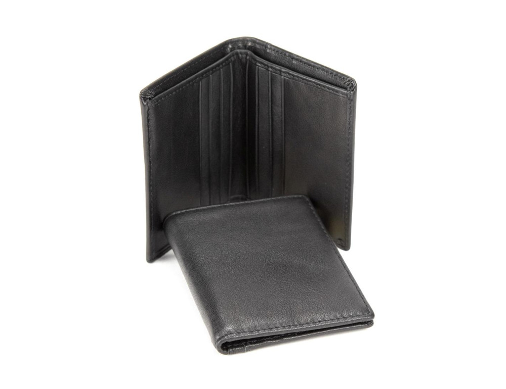 Портмоне маленькое вертикальное из гладкой кожи Tiding Bag M39-6092-2A - Фото № 2