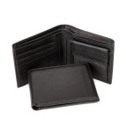 Портмоне маленькое кожаное с монитницей на кнопке Tiding Bag M39-8069A - Фото № 101