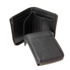 Невеликий чорний портмоне на блискавці Tiding Bag M39-9600A - Фотографія № 101