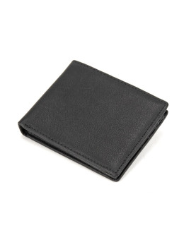 Портмоне шкіряне чорне Tiding Bag M39-9923FRA
