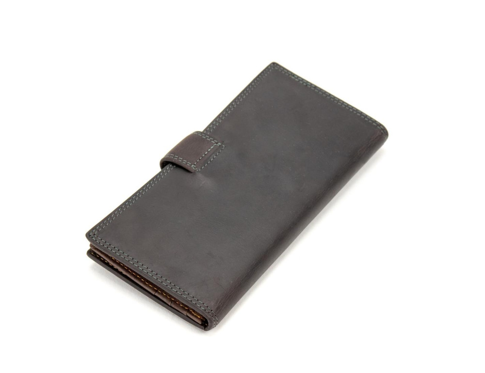 Портмоне вертикальне vintage з кнопкою Tiding Bag M39-FA29DB - Фотографія № 2