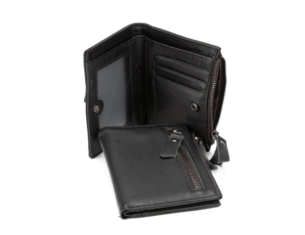 Мягкое кожаное портмоне на кнопке Tiding Bag M39-FA852A - Фото № 2