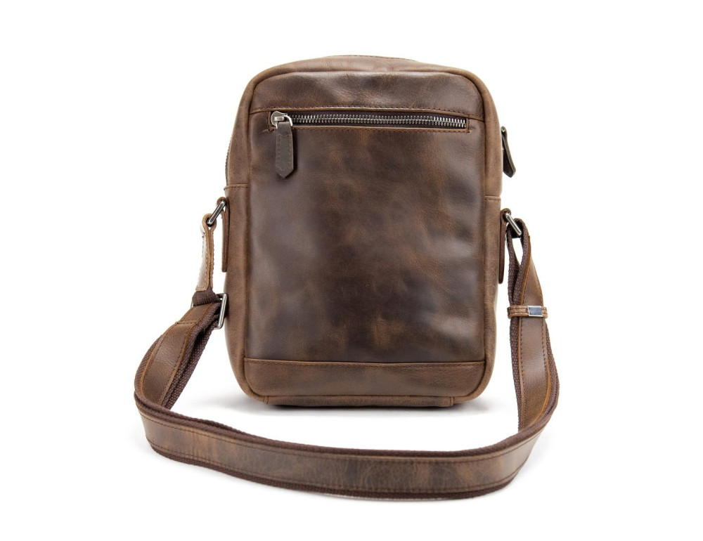 Мессенджер из винтажной кожи Tiding Bag M39-FM811DB - Фото № 2