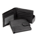 Портмоне з натуральної шкіри чорне Tiding Bag M39-GR6003A - Фотографія № 101