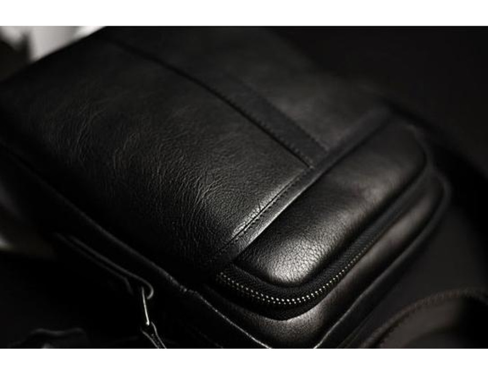 Чоловіча сумка-месенджер через плече натуральна шкіра Tiding Bag M47-21109-1A - Фотографія № 2