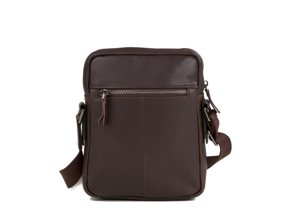 Мужская кожаная сумка через плечо на молнии Tiding Bag M47-21109-1C - Фото № 6