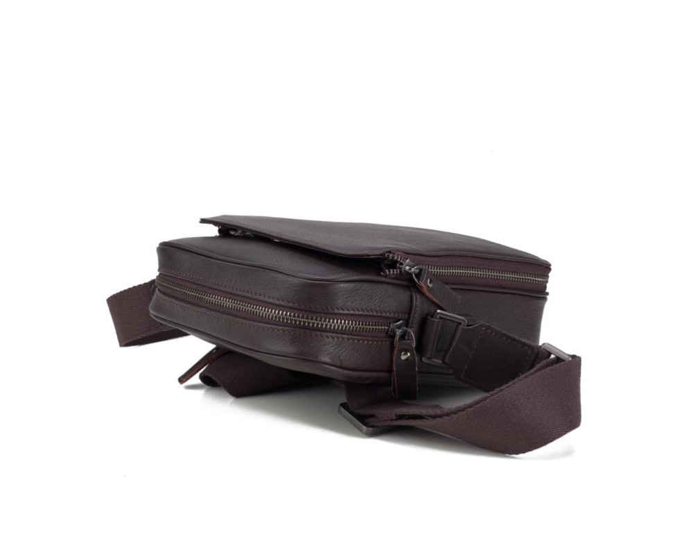 Сумка через плечо мужская кожаная Tiding Bag M47-22005-2C - Фото № 6