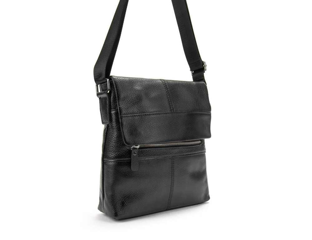 Шкіряний чоловічий месенджер із клапаном Tiding Bag M56-17207A - Фотографія № 2