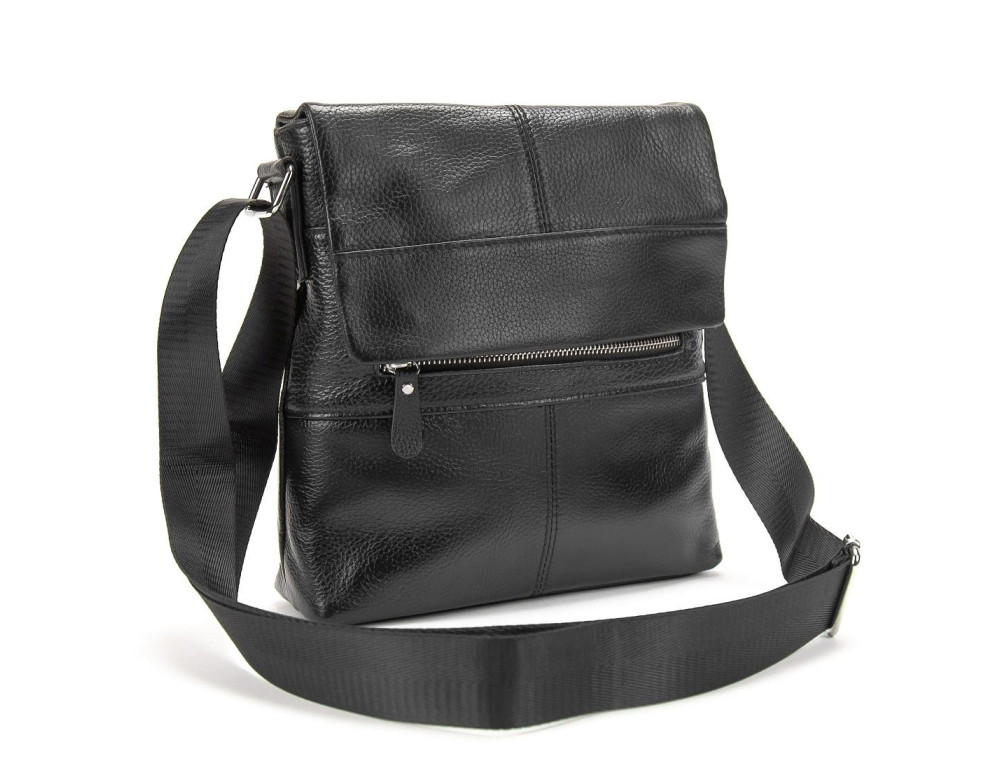 Шкіряний чоловічий месенджер із клапаном Tiding Bag M56-17207A - Фотографія № 3