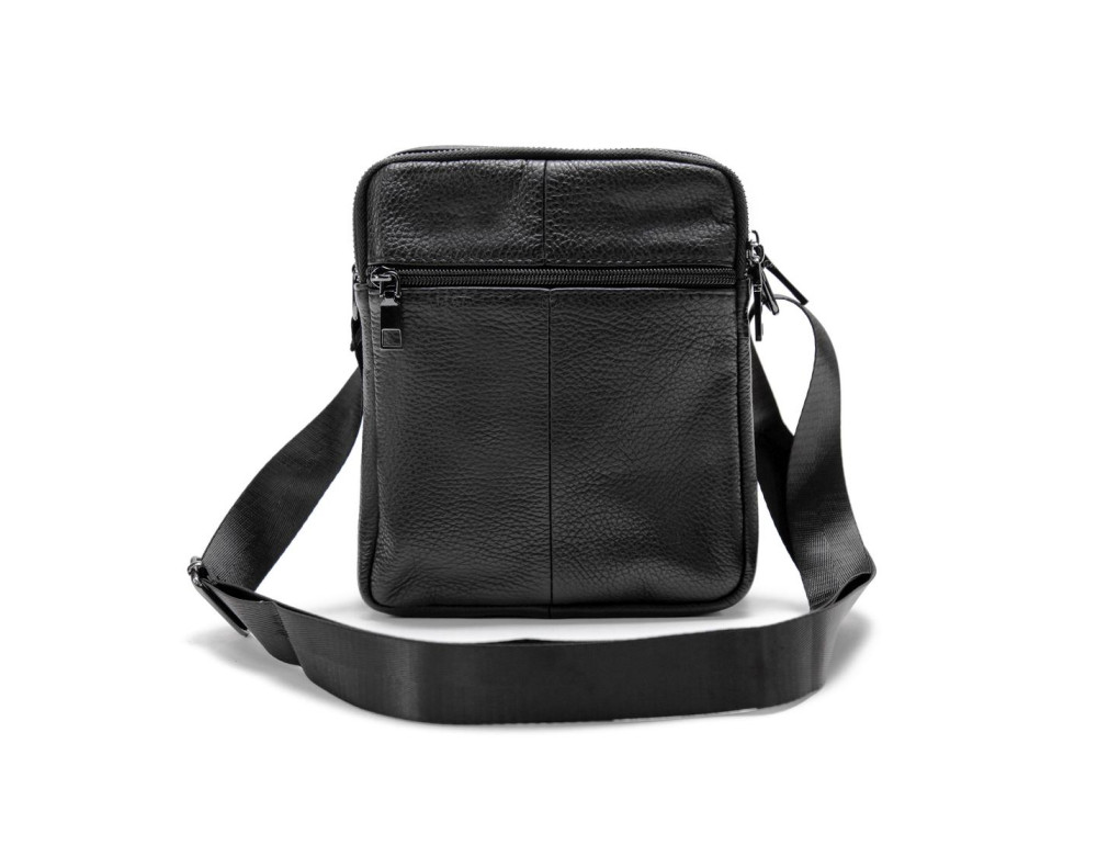 Кожаный мужской мессенджер на два отделения Tiding Bag M56-2001A - Фото № 3