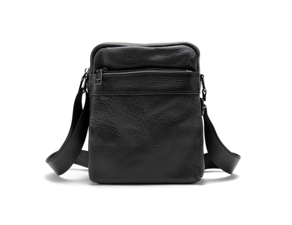 Кожаный мужской мессенджер на два отделения Tiding Bag M56-2001A - Фото № 4