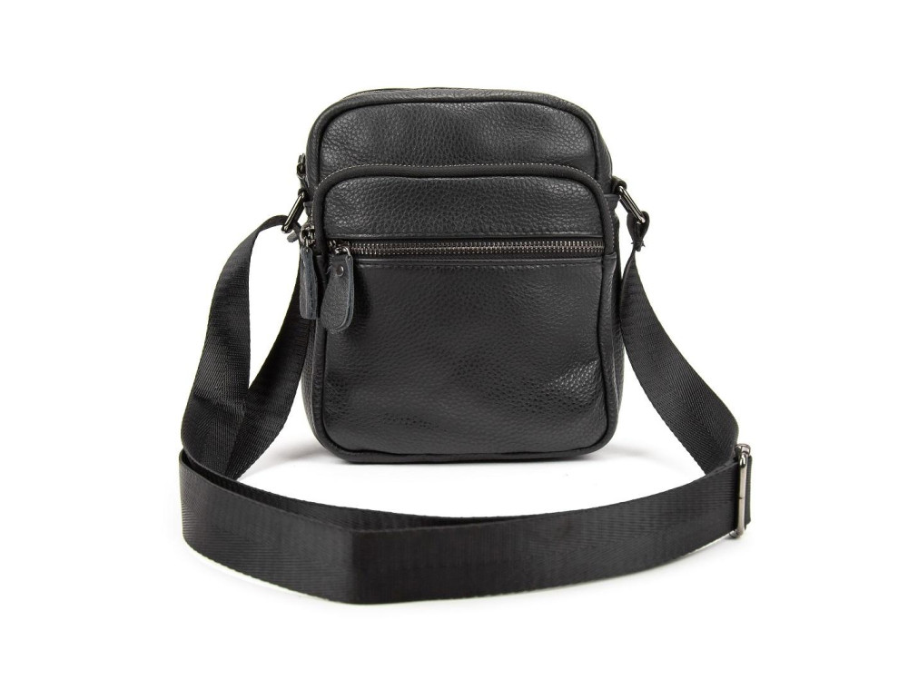 Шкіряний невеликий месенджер на два відділення Tiding Bag M56-2004A - Фотографія № 3