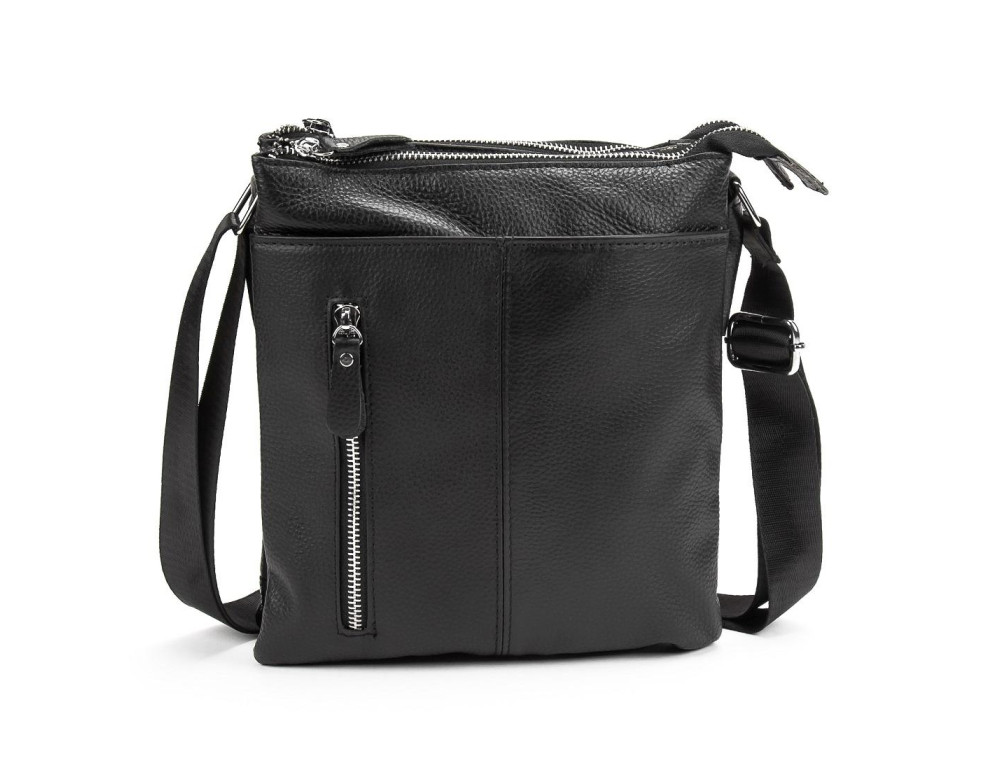 Шкіряний месенджер на три відділи Tiding Bag M56-3639A - Фотографія № 4