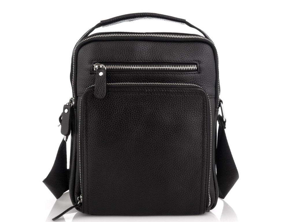 Барсетка мужская кожаная через плечо Tiding Bag M5608-1A - Фото № 6