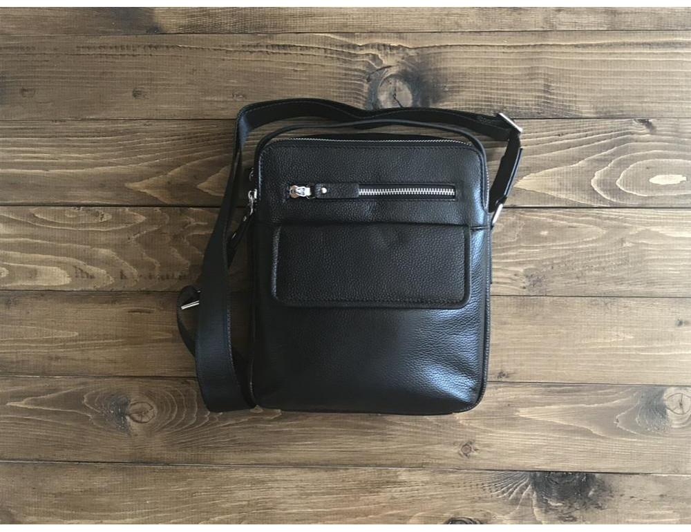 Мужская кожаная сумка через плечо с ручкой Tiding Bag M5609-1A - Фото № 2