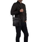 Мужская кожаная сумка через плечо с ручкой Tiding Bag M5609-1A - Фото № 107