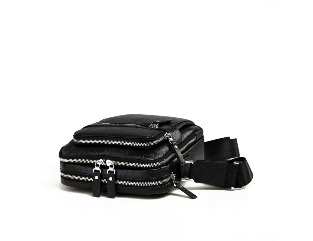 Сумка мужская через плечо из натуральной кожи Tiding Bag M5610A - Фото № 3