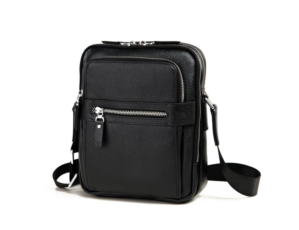 Сумка мужская через плечо из натуральной кожи Tiding Bag M5610A - Фото № 5