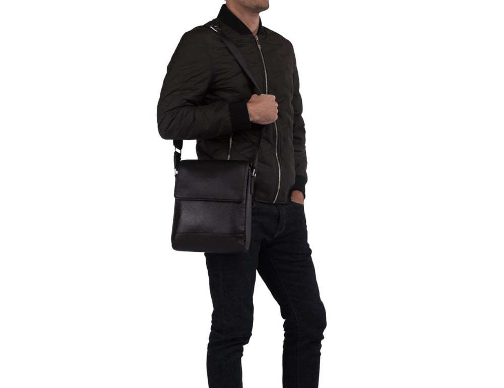 Сумка мужская кожаная через плечо флотар Tiding Bag M5831-1A - Фото № 6