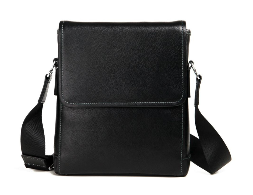Классическая мужская сумка на плечо вертикальная Tiding Bag M685-1A - Фото № 6