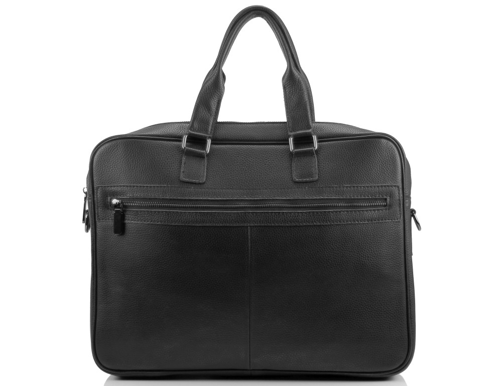 Сумка-портфель мужская кожаная для ноутбука и документов Tiding Bag M8018A - Фото № 3