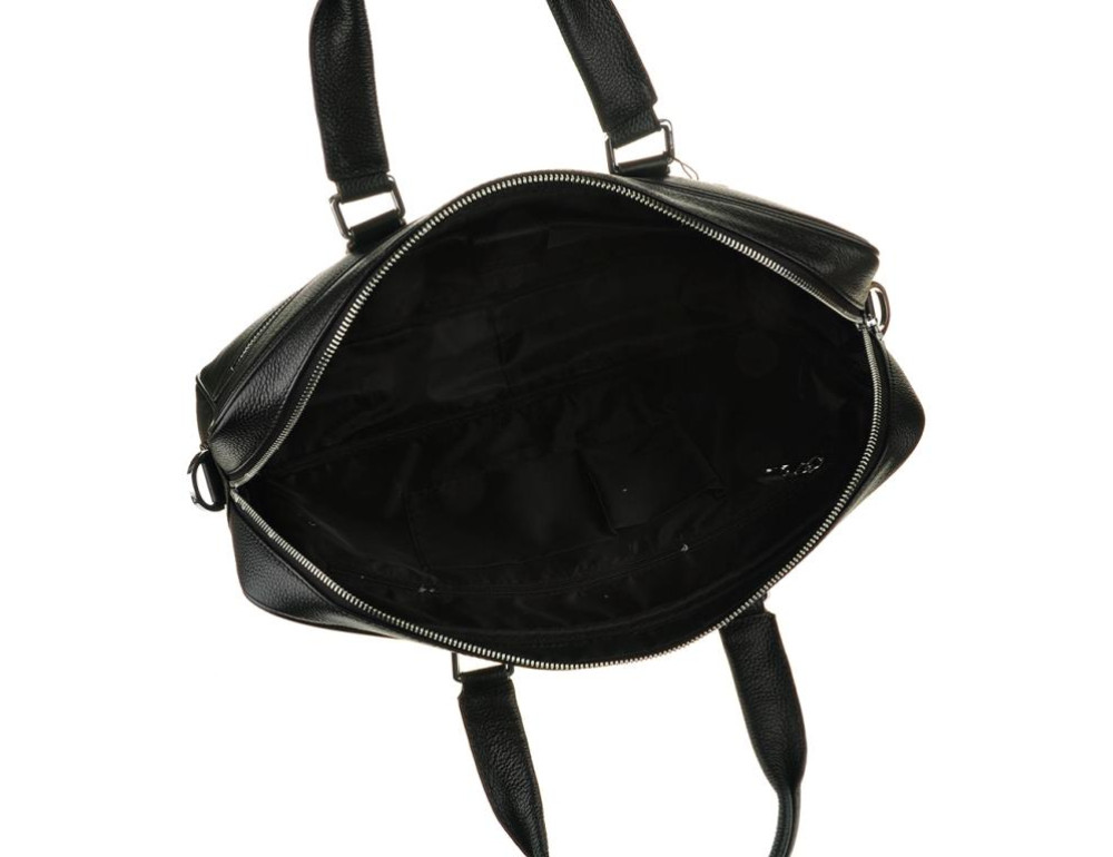 Сумка-портфель мужская кожаная для ноутбука и документов Tiding Bag M8018A - Фото № 5