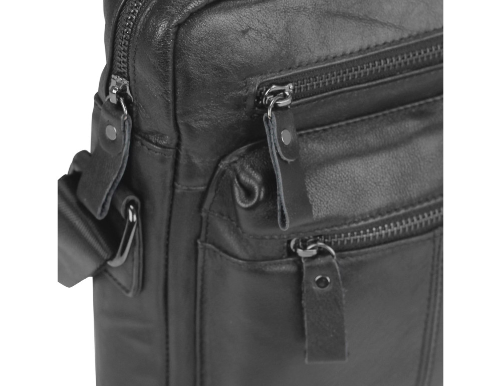 Черная мужская сумка-мессенджер Tiding Bag N2-0015A - Фото № 2