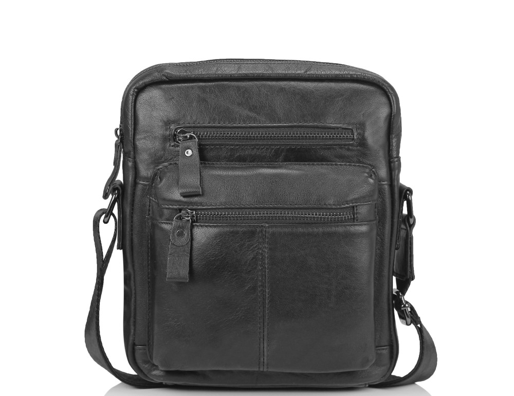 Черная мужская сумка-мессенджер Tiding Bag N2-0015A - Фото № 5