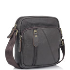 Чоловічі шкіряні сумки коричневі через плече Tiding Bag N2-1008DB - Фотографія № 100
