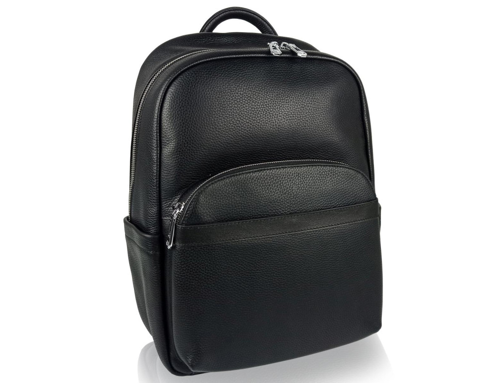 Чоловічий шкіряний рюкзак чорного кольору Tiding Bag N2-201218-3A - Фотографія № 1 Чоловічий шкіряний рюкзак чорного кольору Tiding Bag N2-201218-3A - Фотографія № 1