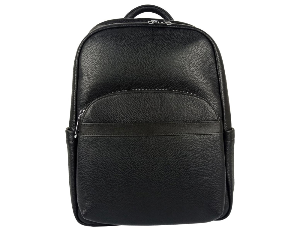 Чоловічий шкіряний рюкзак чорного кольору Tiding Bag N2-201218-3A - Фотографія № 2
