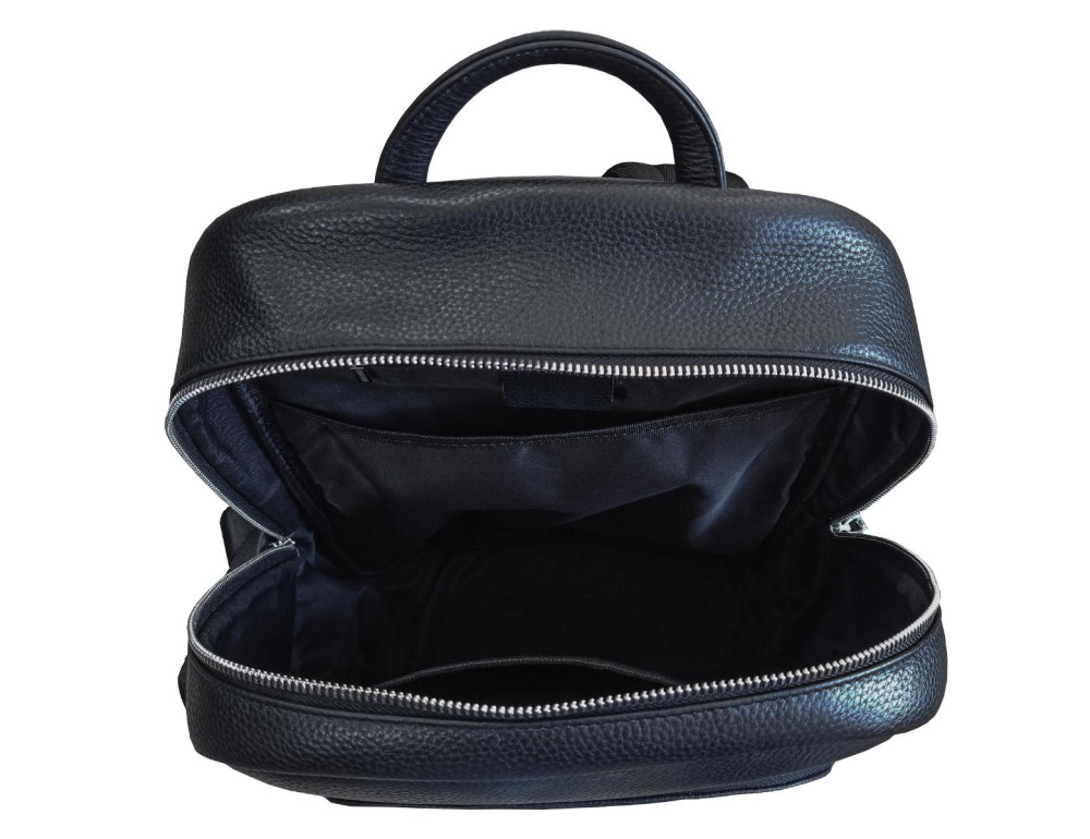 Чоловічий шкіряний рюкзак чорного кольору Tiding Bag N2-201218-3A - Фотографія № 5
