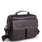 Горизонтальный кожаный мессенджер Tiding Bag N2-403DB - Фото № 100